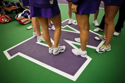 Tennis players' legs